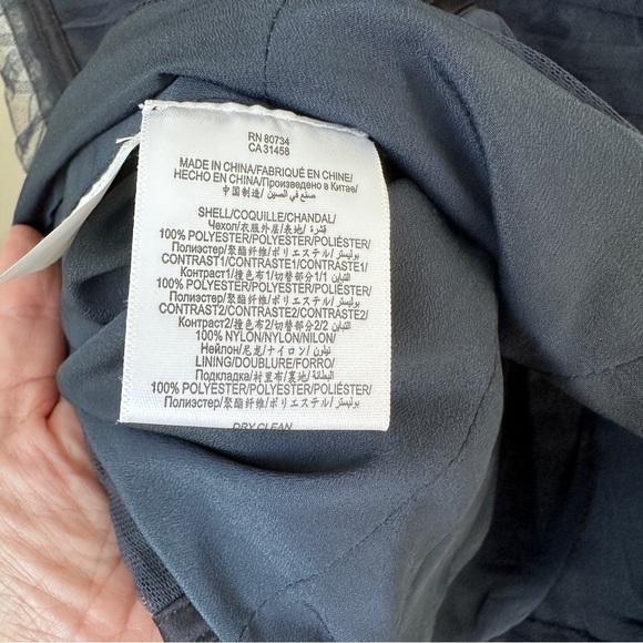 BCBG MaxAzria Dark Blue Grey Ruched Sela Strapless Convertible Evening Dress - Picture 10 of 11